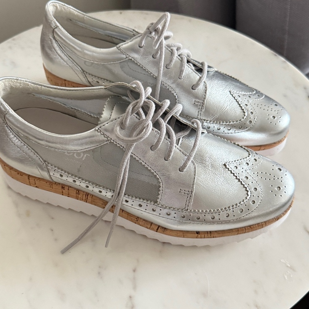 Gabor Metallic Oxfords Shoes Size 9 - Picture 11 of 11